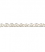 Шнур вязанный полипропиленовый 8 прядей белый d5 мм без сердечника