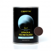 Грунт-эмаль по ржавчине 3 в 1 кремнийорганическая CERTA-PLAST шоколад 0,8 кг