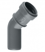 Отвод Pro Aqua Comfort d32 мм 45° пластиковый для внутренней канализации
