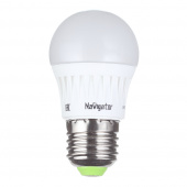 Лампа Navigator светодиодная диммируемая шар G45 7Вт 230В 2700K теплый свет E27