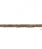 Веревка крученая пеньковая 2 пряди d1.5 мм 40 м