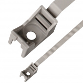 Ремешок для кабеля и труб 32-63 серый (25 шт.)