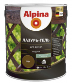 Антисептик Alpina Лазурь-гель декоративный для дерева черный 2,5 л