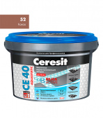 Затирка Ceresit СЕ 40 aquastatic 52 какао 2 кг