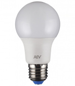 Лампа светодиодная E27 7W A60 2700K, теплый свет, REV