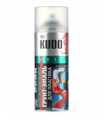 Грунт-эмаль аэрозольная для пластика Kudo белая глянцевая RAL 9003 520 мл