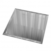 Плитка зеркальная квадратная 300х300х4 мм Дом стекольных технологий серебряная с фацетом