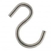 Крюк s-образный ассиметричный d6 мм нержавеющая сталь (2 шт.)