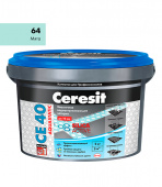 Затирка Ceresit СЕ 40 aquastatic 64 мята 2 кг