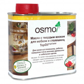 Масло для мебели и столешниц с твердым воском Osmo Topoil 3028 бесцветное шелковисто-матовое 0,5 л