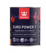 Краска водно-дисперсионная Tikkurila Euro Power 7 моющаяся основа C 0,9 л