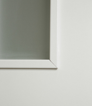 Дверное полотно Принцип Дуо белое со стеклом ламинированная финишпленка 700x2000 мм