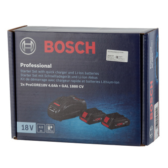Аккумулятор Bosch ProCore (1600A016GF) 18В 4Ач Li-Ion 18В с зарядным устройством в комплекте (2 шт.)