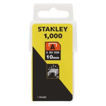 Скобы для степлера Stanley 1-TRA206T тип 53 П-образные 10 мм (1000 шт)