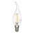 Лампа светодиодная Navigator E14 6Вт филаментная свеча на ветру 2700К теплый свет