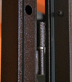 Дверь входная Дверной континент Комфорт правая медный антик - беленый дуб 860х2050 мм