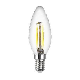 Лампа светодиодная REV филаментная E14 TC37 свеча витая 5 Вт 4000 K дневной свет