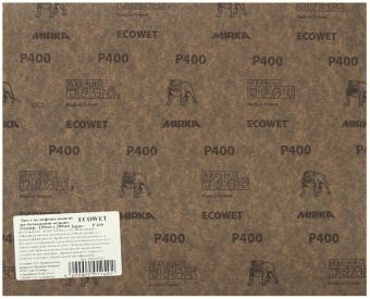 Наждачная бумага Mirka Ecowet Р400 влагостойкая 230х280 мм