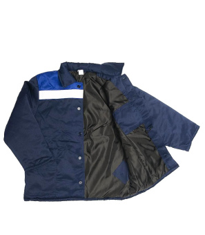 Куртка рабочая утепленная Север 52-54 рост 182-188 см цвет темно-синий/васильковый