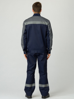 Костюм Нембус-1 СОП (тк.Смесовая,220) брюки, т.синий/серый