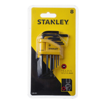 Набор шестигранных ключей Stanley 1.5 - 6 мм (8 шт)