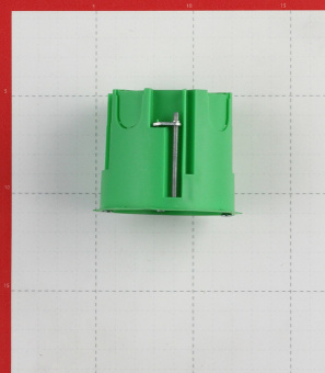 Коробка в гипсокартон установочная с мет. лапками d=68 мм, h=60 мм