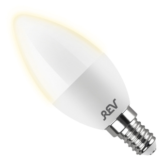 Лампа светодиодная E14 7 Вт C37 свеча 2700K теплый свет