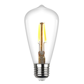 Лампа светодиодная REV филаментная E27 7Вт 2700K теплый свет ST64 груша винтаж