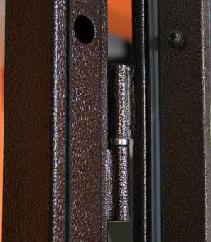 Дверь входная Дверной континент Комфорт левая медный антик - беленый дуб 960х2050 мм