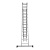 Лестница трансформер Новая высота NV 100 трехсекционная алюминиевая 3х13 профессиональная