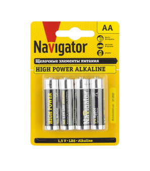 Батарейка NAVIGATOR LR6 1.5V (AA) (4 шт.)