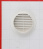 Вентиляционная решетка наружная круглая пластиковая d130 мм c фланцем d100 мм