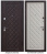 Дверь входная Kamelot правая черный муар - беленый дуб 860х2050 мм