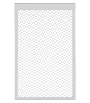 Декоративный металлический экран на радиатор 4-х секционный