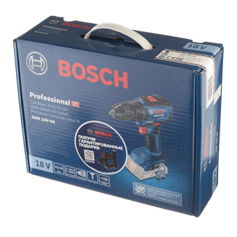 Дрель-шуруповерт аккумуляторная Bosch GSR 18V-50 Solo (06019H5002) 18В Li-Ion без АКБ и ЗУ