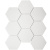 Мозаика STARMOSAIC Hexagon big белая керамическая 256х295х6 мм матовая