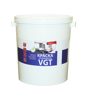 Краска водно-дисперсионная VGT влагостойкая белоснежная 45 кг