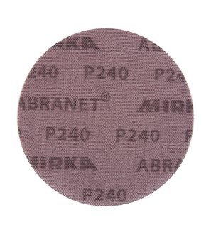 Диск шлифовальный Abranet d125 мм P240 на липучку сетчатая основа (5 шт.)