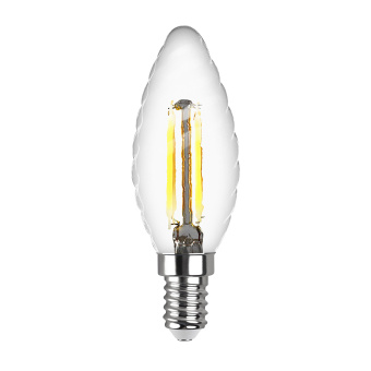 Лампа светодиодная REV филаментная E14 5Вт 2700K теплый свет TC37 свеча витая