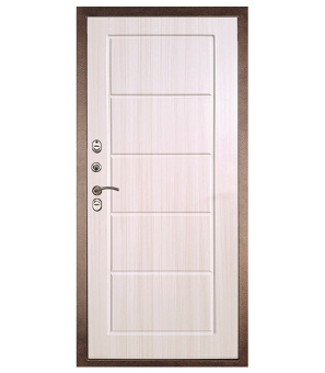 Дверь входная Дверной континент Термаль Экстра левая медны антик - лиственница белая 960х2050 мм
