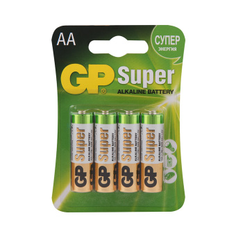 Батарейка GP LR6 (АA) 1.5V Super (4 шт)
