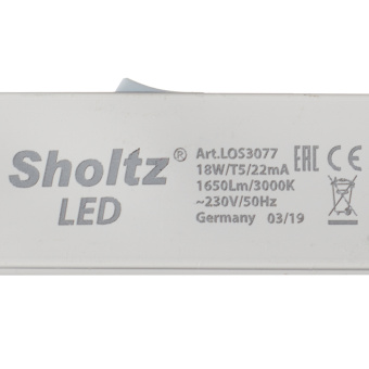 Светильник светодиодный линейный Sholtz Т5 18 Вт 3000 K теплый свет 1200 мм