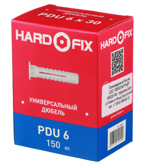 Дюбель универсальный Hard-Fix/Wenzo 6x30 мм нейлон (150 шт.)