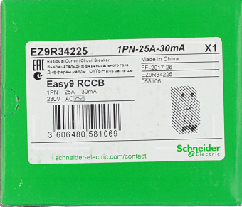 УЗО Easy9 Schneider Electric 2P 25А 30 мА