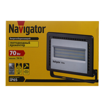 Прожектор светодиодный Navigator 70 Вт нейтральный свет