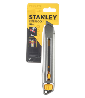 Нож с ломающимся лезвием Stanley Interlock 18 мм