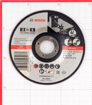 Круг отрезной по металлу Bosch (2608602389) 125x22x2,5 мм