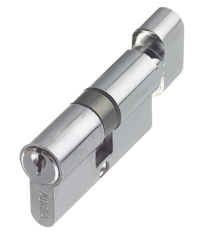 Цилиндр Adria 2018 60 (30х30) мм ключ-вертушка хром