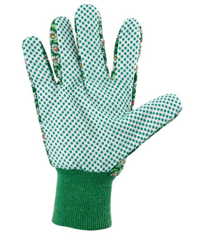 Хлопчатобумажные перчатки Стандарт с ПВХ покрытием манжет резинка размер M