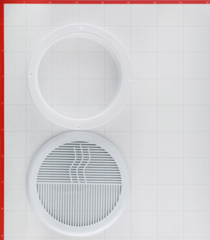 Вентиляционная решетка круглая пластиковая d200 мм c фланцем d160 мм
